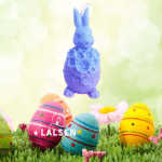 Paske Kanin med blomster