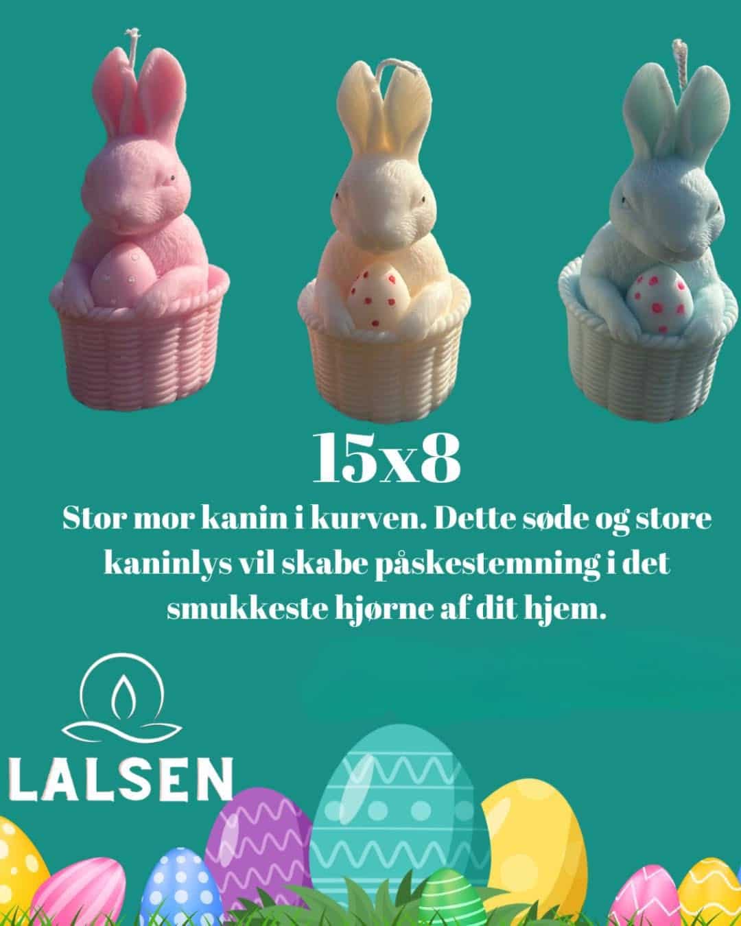 paske lys Stor Mor Kanin - Billede 1