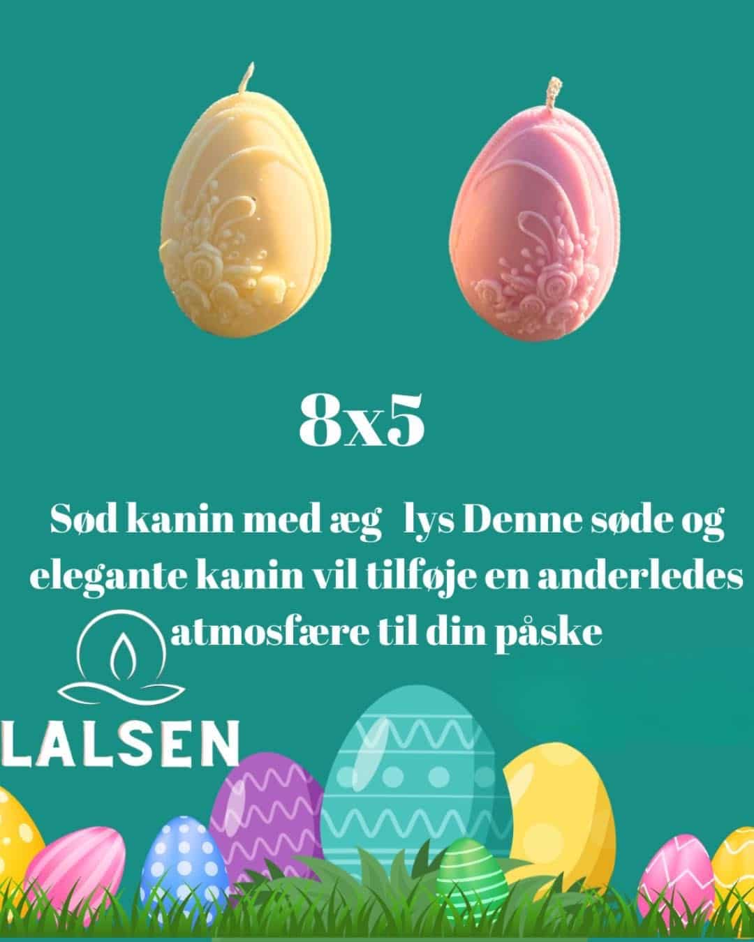 paske lys Æg Blomster Lys - Billede 1